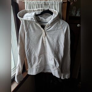 American Eagle Cozy Hooded Pullover Sweater - Cream